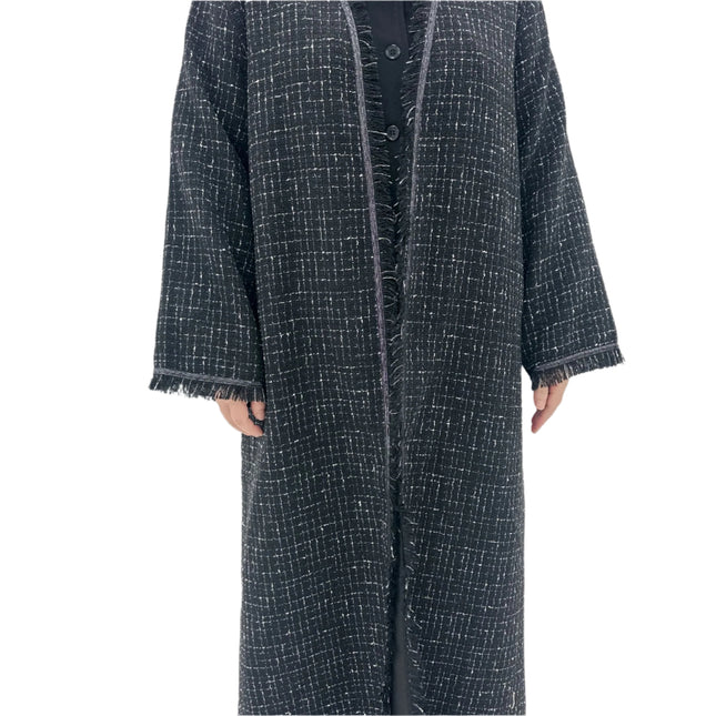 Lace-up Autumn and Winter Abaya