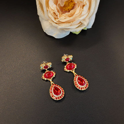 Glass Hollow Jewelled Necklace, Bracelet & Earring Combinations