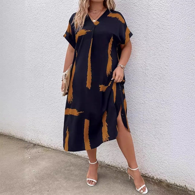 Loose Dolman Sleeve Long Dress