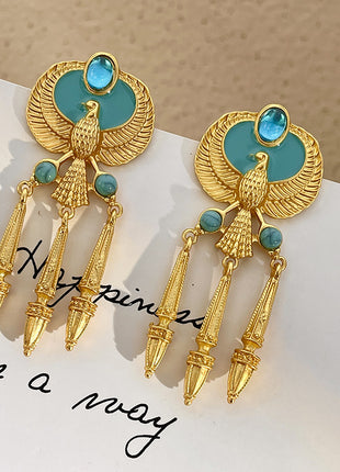 Falcon Light Blue Crystal Earrings
