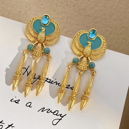 Falcon Light Blue Crystal Earrings