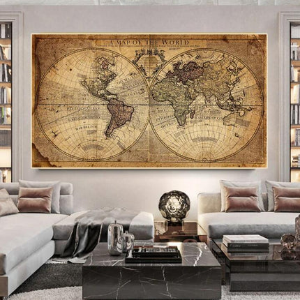 A Map of the World 100 x 150 cm