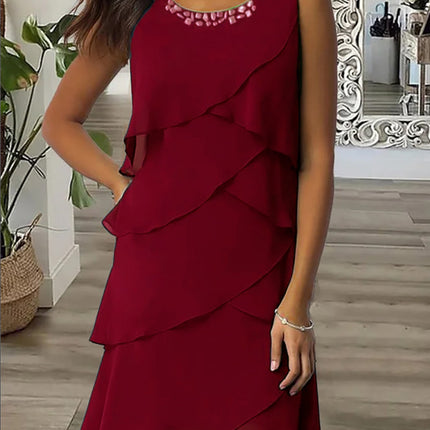 Mid-length Skirt Pullover Round Neck Dress