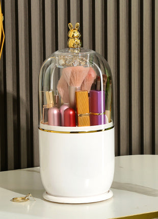 Transparent Rotating Makeup Brush Holder