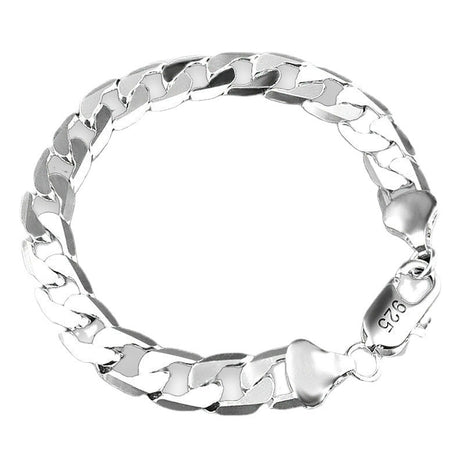Pulsera de 8mm bañada en plata