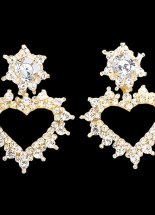 Luxury Heart Shape High-grade Exquisite Light Ear Clip