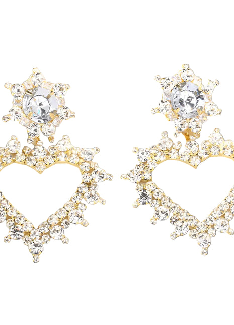 Luxury Heart Shape High-grade Exquisite Light Ear Clip