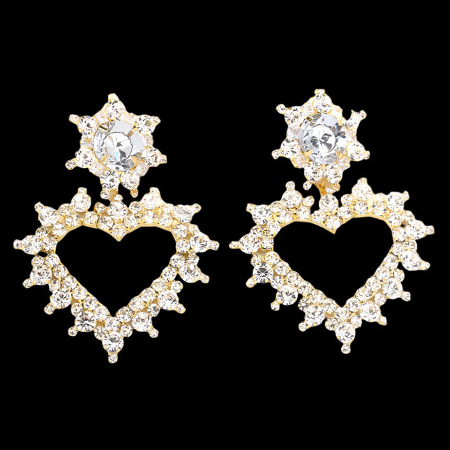 Luxury Heart Shape High-grade Exquisite Light Ear Clip