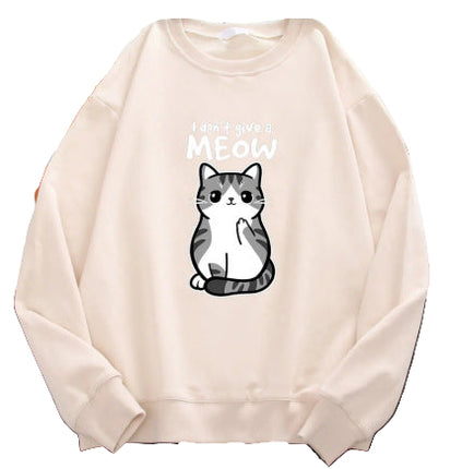 Cartoon Kitten Pattern Sweater