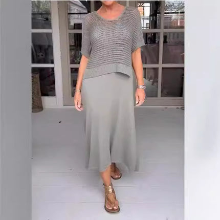 Ladies New Pure Knit Casual Suit