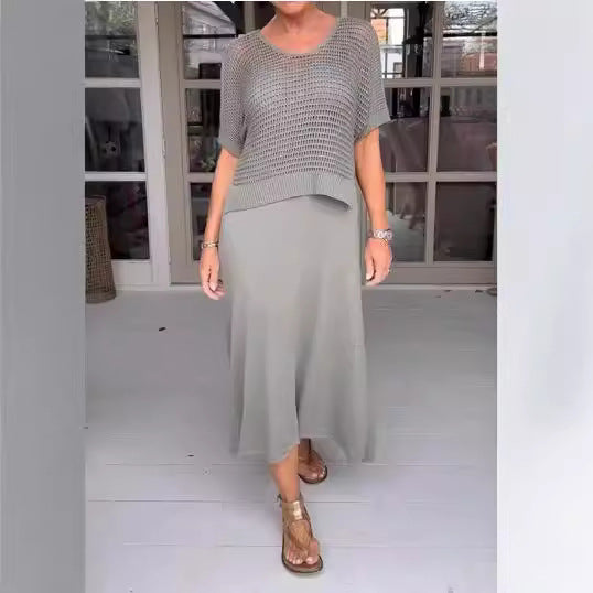 Ladies New Pure Knit Casual Suit