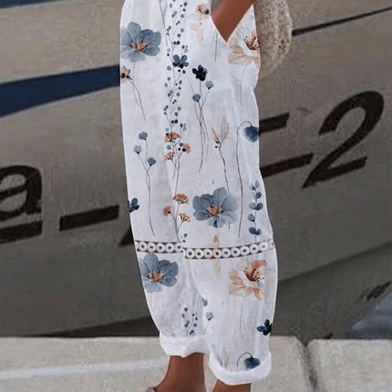 Digital Printing Bubble Crepe Trousers