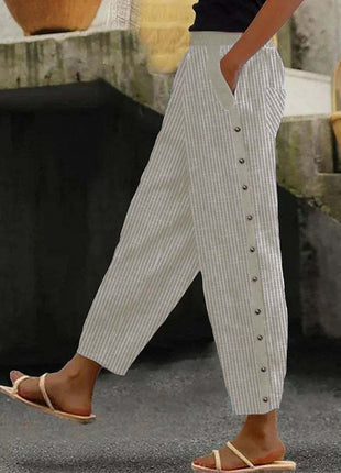 Digital Printing Bubble Crepe Trousers