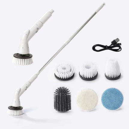 Wireless Electric Cleaning Long Handle 6 in 1 Brush