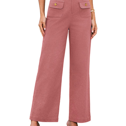 Business Casual Loose-fitting Trousers With Pockets