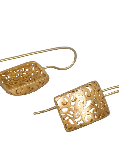 Hollow Alloy Design Earrings