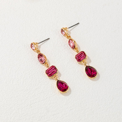 Geometric Rhinestone Earrings