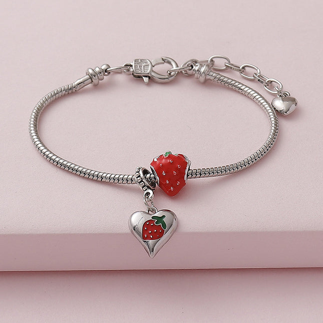 Sweet Cute Love Strawberry Bracelet