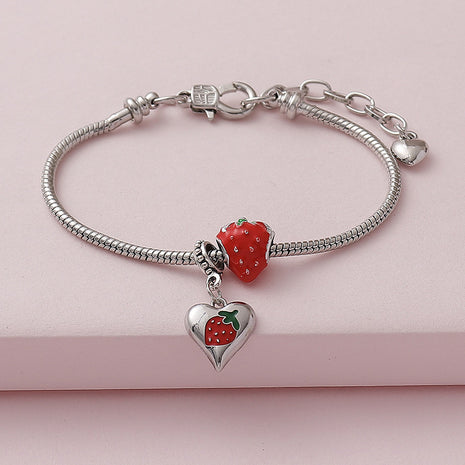 Pulsera dulce y linda con fresa del amor