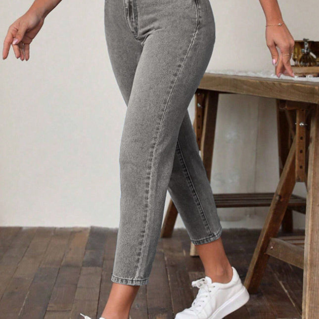 Retro High Waist Stretch Skinny Jeans