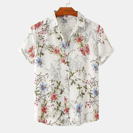 Floral Casual Short Sleeve Shirt