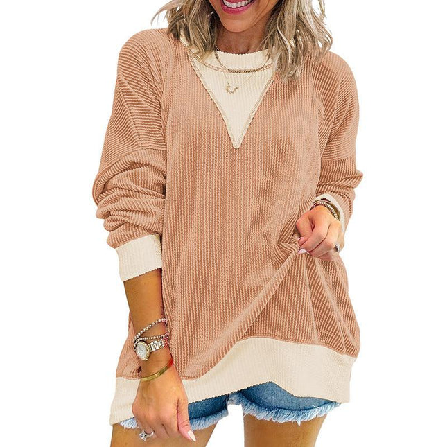 Round Neck Long Sleeve Pullover Sweater