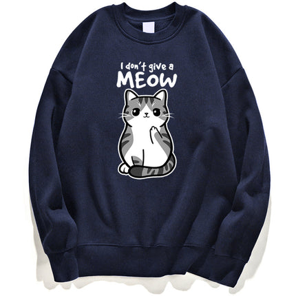 Cartoon Kitten Pattern Sweater