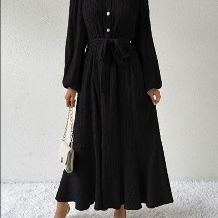 Graceful Personality Self-tie Dress