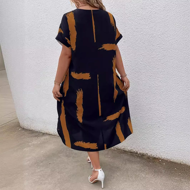 Loose Dolman Sleeve Long Dress