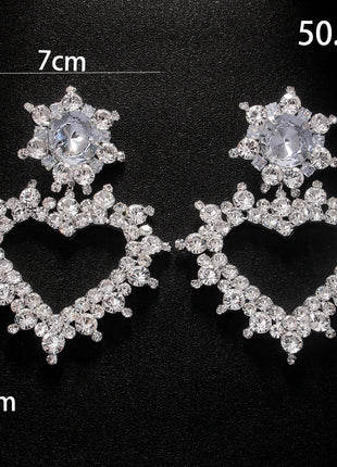 Luxury Heart Shape High-grade Exquisite Light Ear Clip