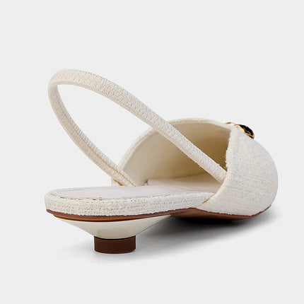 French Style Pointed Toe Stiletto Shallow Heels