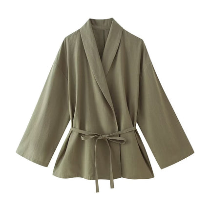 Japanese Double Breasted Kimono Coat