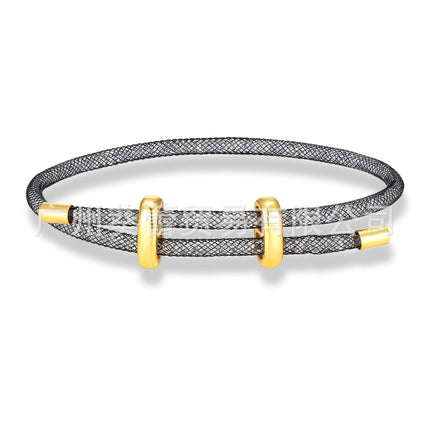 Rhinestone Net Star Bracelet