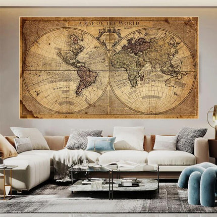 A Map of the World 100 x 150 cm
