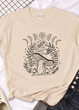 魔女トリプルムーンゴシックサンTシャツ