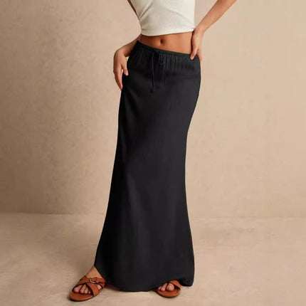 Slim Fit Long Skirt