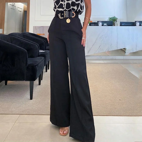 Conjunto de pantalón holgado sin mangas con cuello halter