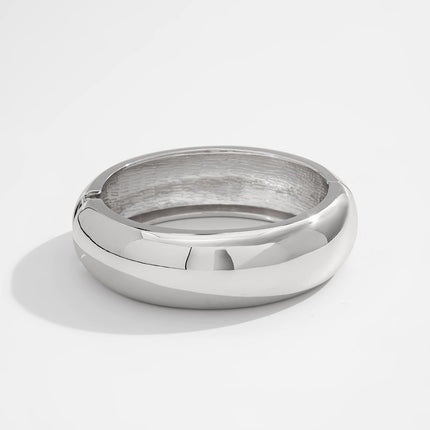 Irregular Metal Thin Glossy Bangle