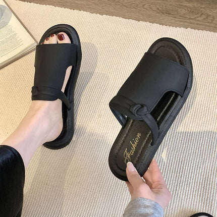 Open Toe Non-Slip Flat