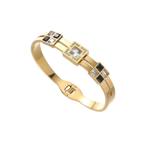 Pulsera chapada de acero de titanio de lujo ligero