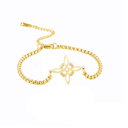 Knot S-shaped Stainless-Steel Bracelet