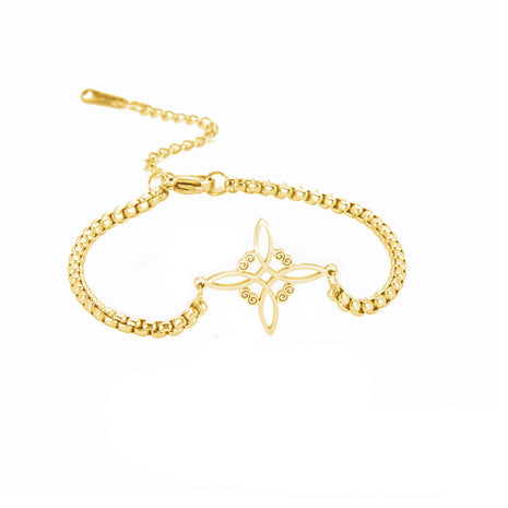 Pulsera de Acero Inoxidable con Nudo en S