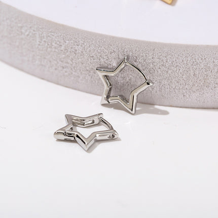 Fashion Creative Pentagram Earrings