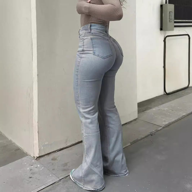 High Waist Flared Fashion Stretch Jeans