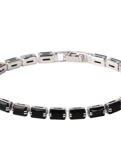 Electroplated Zircon Bracelet – Colorful Statement Jewelry for Women