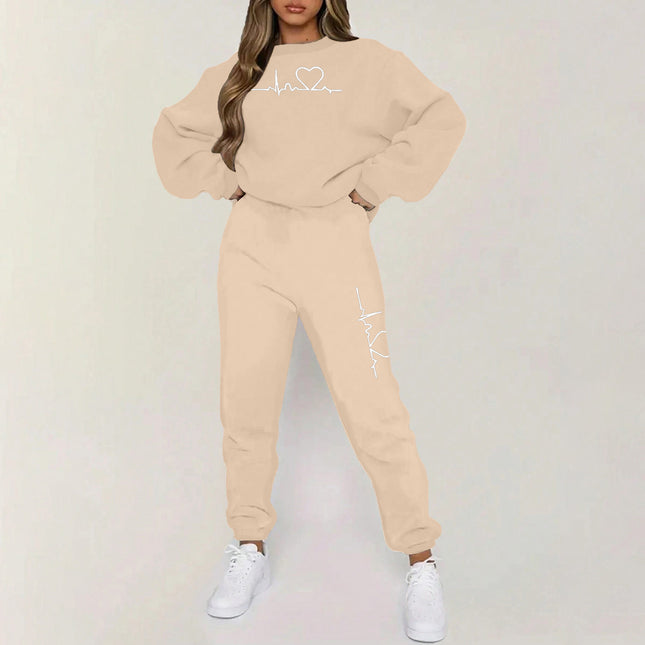 Hooded Fleece-lined Sweaters and Pants Set