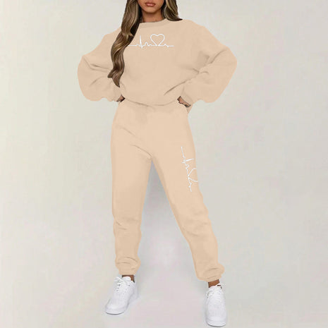 Conjunto de Sudadera con Capucha y Pantalones Forrados de Felpa