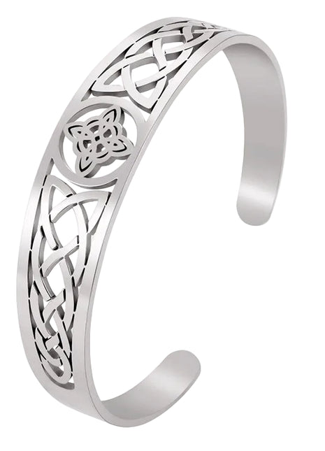 Knot Hollow Stainless Steel Bracelet – Gold, Silver & Black Fashion Jewelry