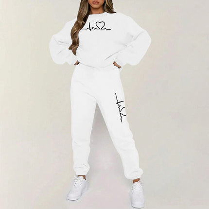 Hooded Fleece-lined Sweaters and Pants Set