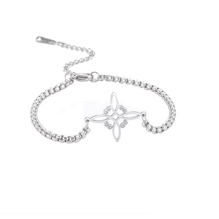 Knot S-shaped Stainless-Steel Bracelet